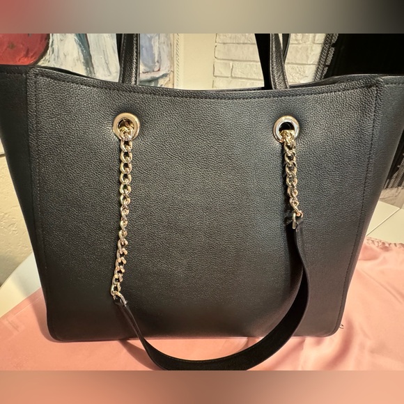 NWT Kate Spade Infinite Triple Compartment tote in black pebbled leather. - Picture 5 of 8